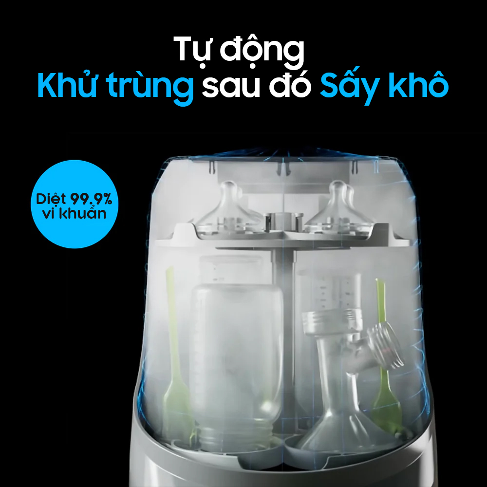 Máy Rửa Bình Sữa Baby Brezza Bottle Washer Pro Tự Động Rửa và Tiệt Trùng