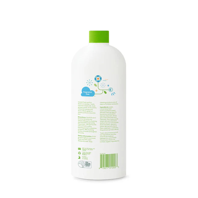 Nước rửa Bình & Đồ dùng Organic đa năng không mùi Babyganics (32oz/946ml)
