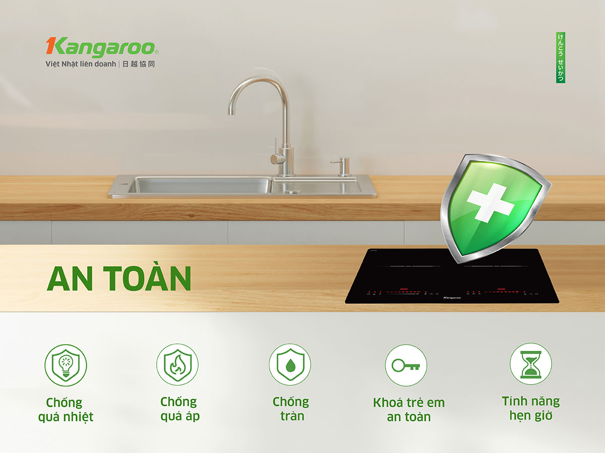 Bếp từ đôi lắp âm Kangaroo KGIC48D1T