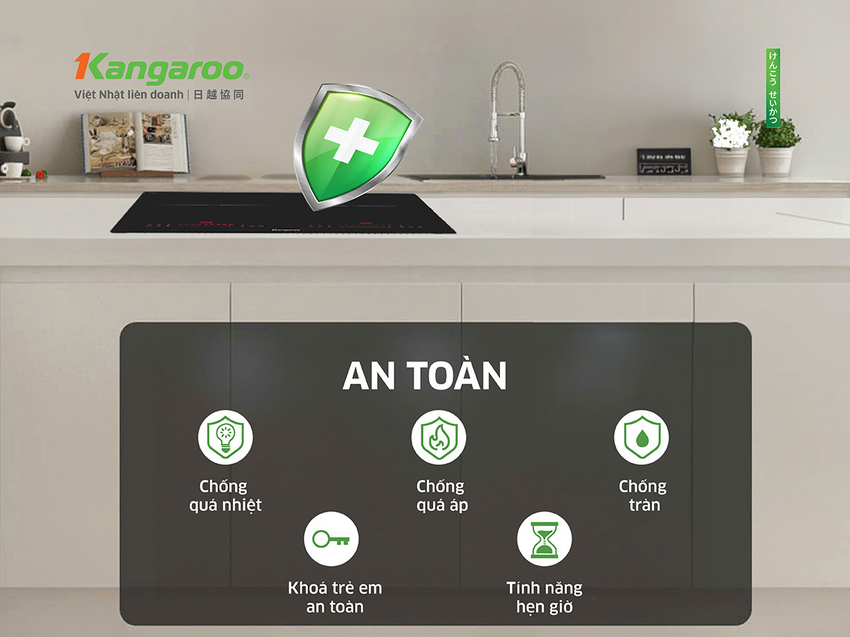 Bếp từ hồng ngoại lắp âm Kangaroo KGIF44D1C