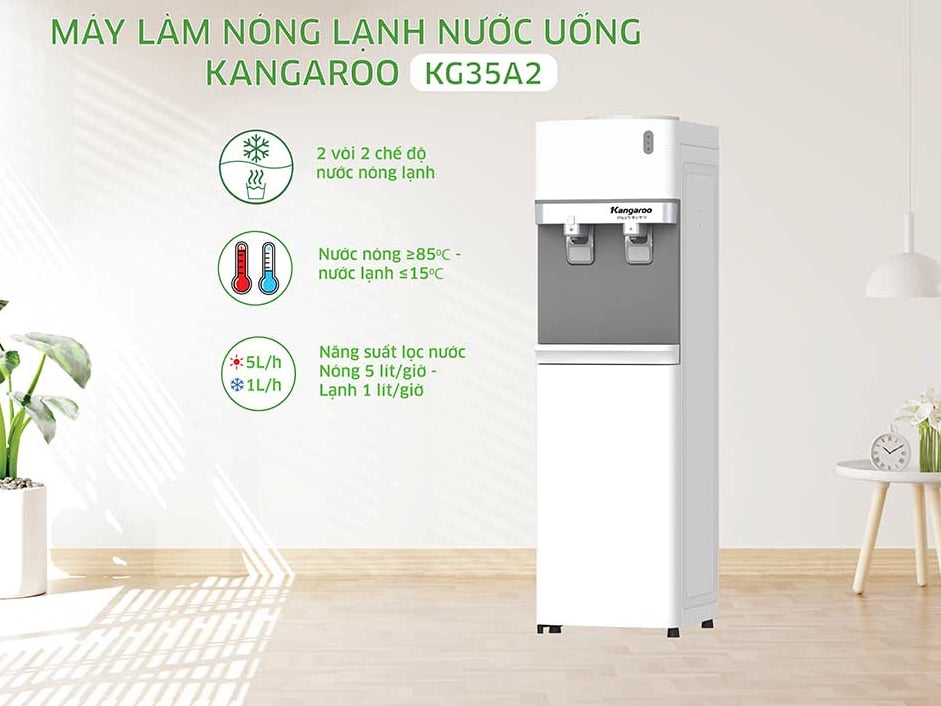Cây nước nóng lạnh Kangaroo KG35A2