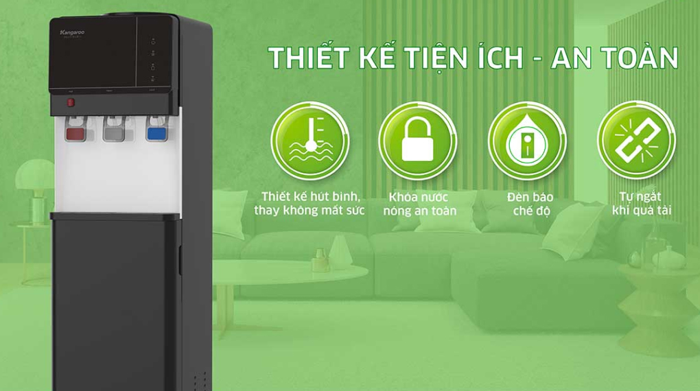 Cây nước nóng lạnh Kangaroo KG64A3 585W