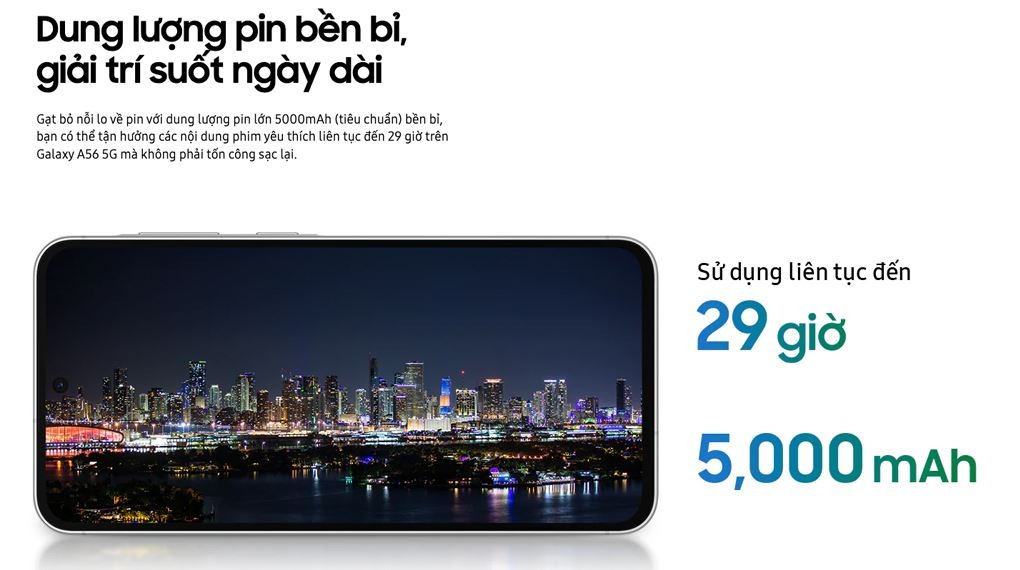 Điện thoại Samsung Galaxy A56 5G 8GB/128GB