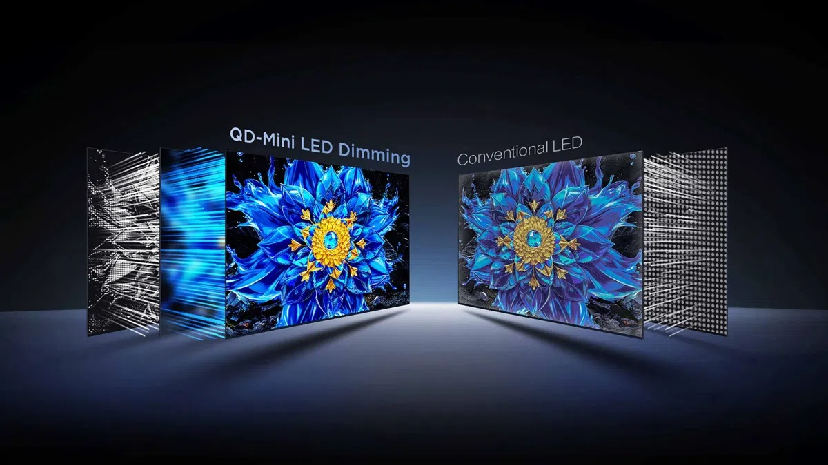 QD-Mini LED & Thấu kính quang học