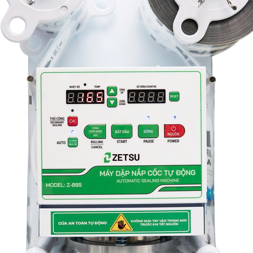 Máy dập nắp cốc tự động Zetsu ZT-895