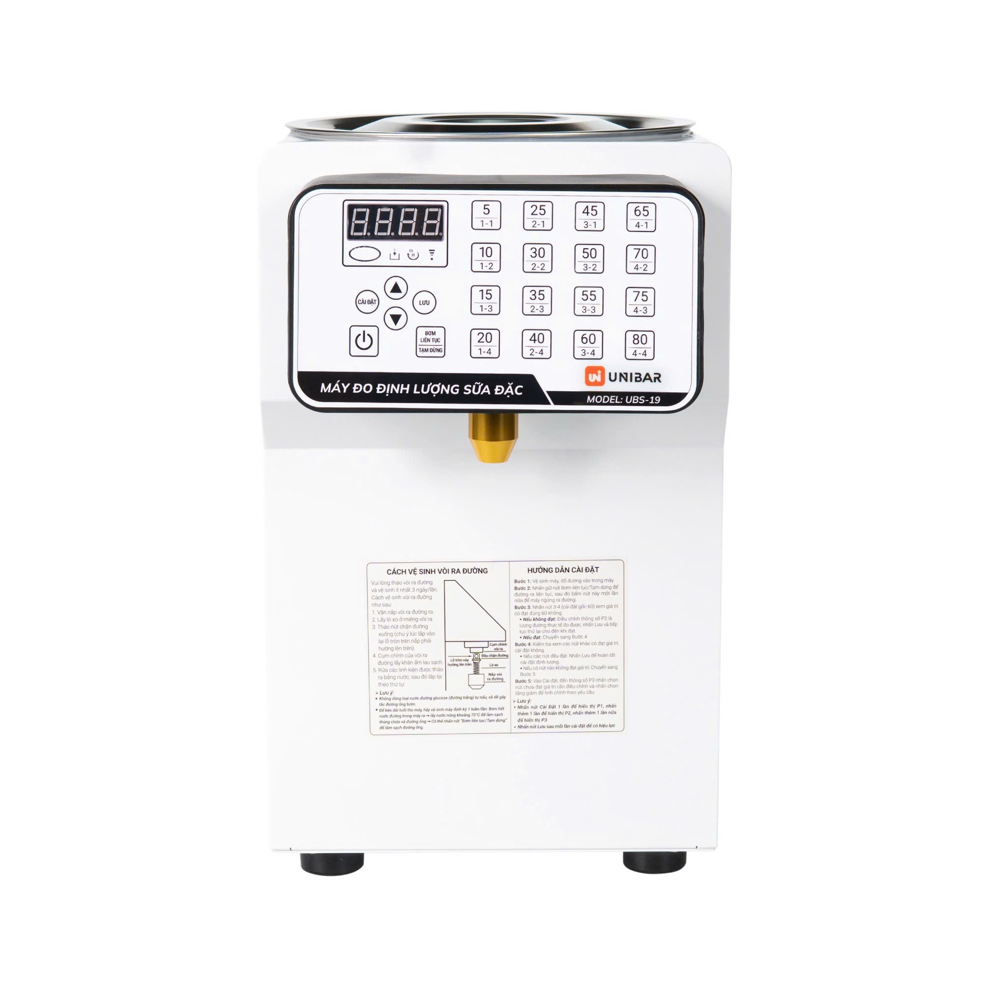 Máy đo định lượng sữa đặc Unibar UBS-19