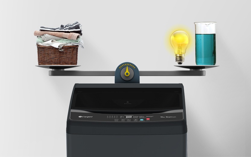 Máy giặt Casper 10kg WT-E10NGR21 cửa trên EcoWash+