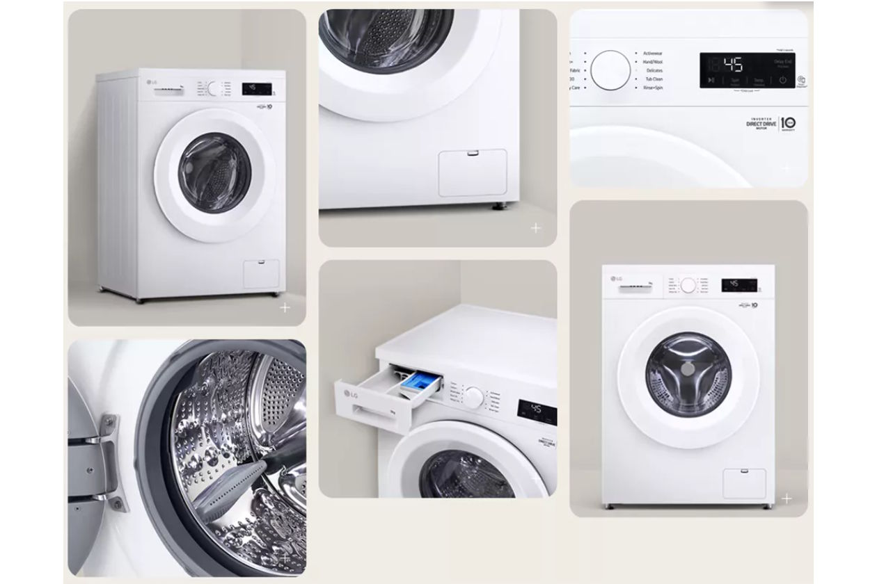 Máy giặt sấy LG AI DD Inverter FB1209D5W (giặt 9kg, sấy 5kg)