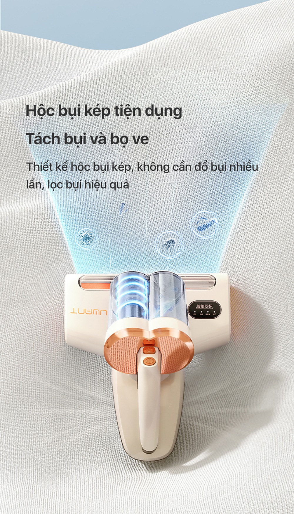 Máy hút bụi đệm giường UWANT MT100