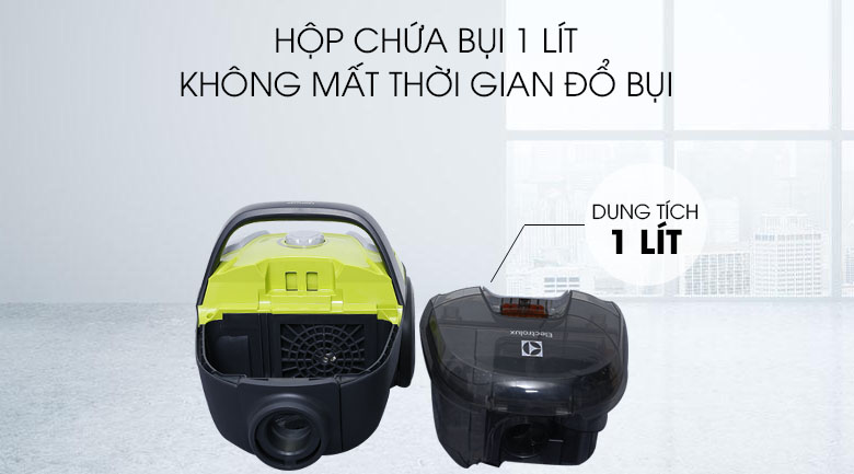 Máy hút bụi không túi Electrolux Z1231