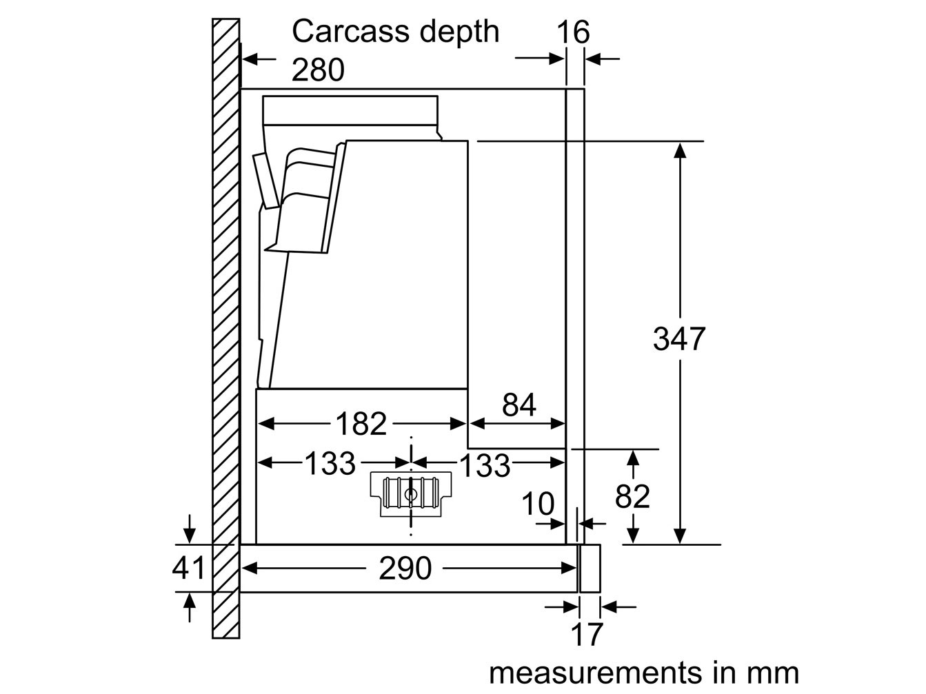 Máy hút mùi âm tủ Bosch DFS097A51B