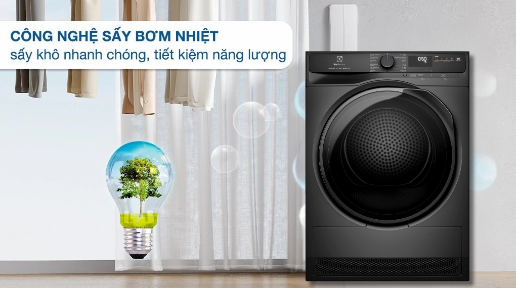 Máy sấy bơm nhiệt Electrolux UltimateCare 8 kg EDH803J5SC