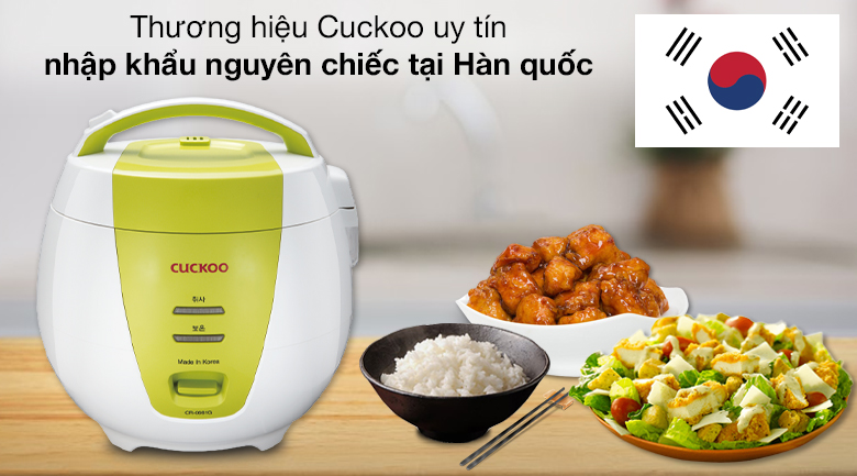 Nồi cơm nắp gài Cuckoo 1 lít CR-0661/GRVNCV
