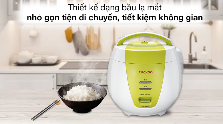 Nồi cơm nắp gài Cuckoo 1 lít CR-0661/GRVNCV