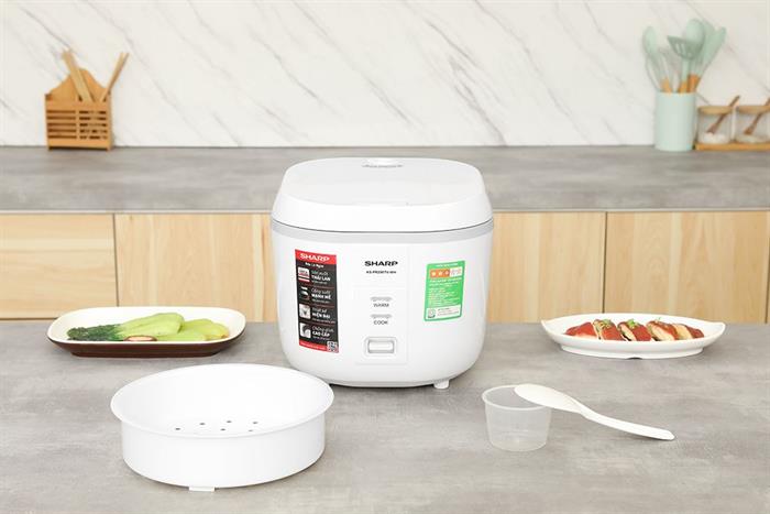 Nồi cơm nắp gài Sharp 1.8 lít KS-PR20ETV-WH