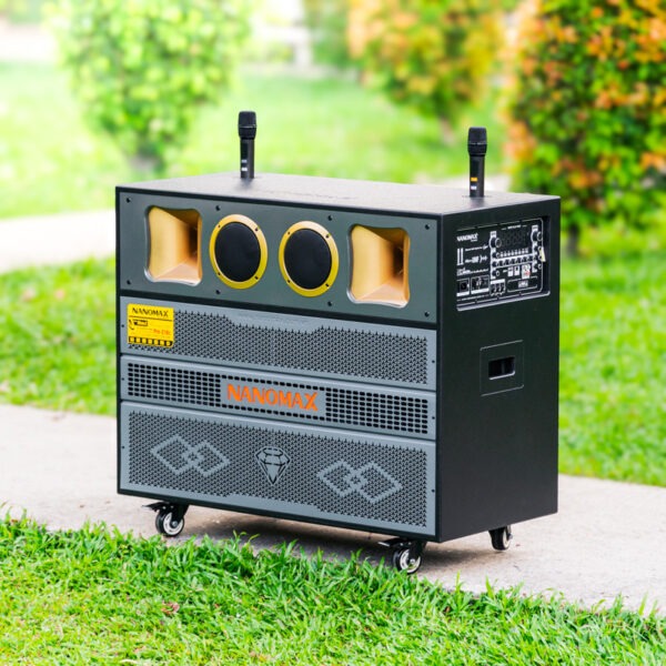 Loa Kéo Bình & Điện Nanomax Pro-218C Bass Đôi 50cm 3000w
