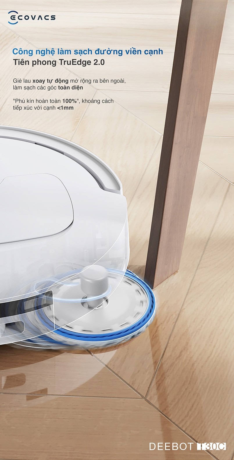 Robot hút bụi lau nhà Ecovacs Deebot T30C 2026
