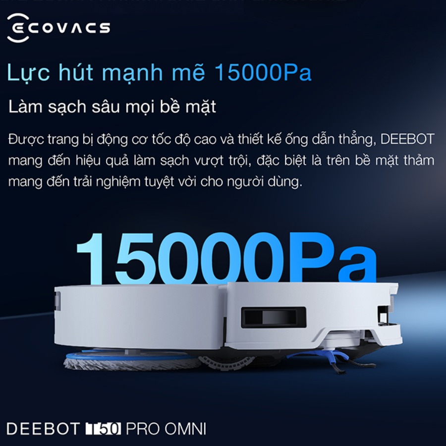 Robot hút bụi lau nhà Ecovacs DEEBOT T50 MAX PRO OMNI