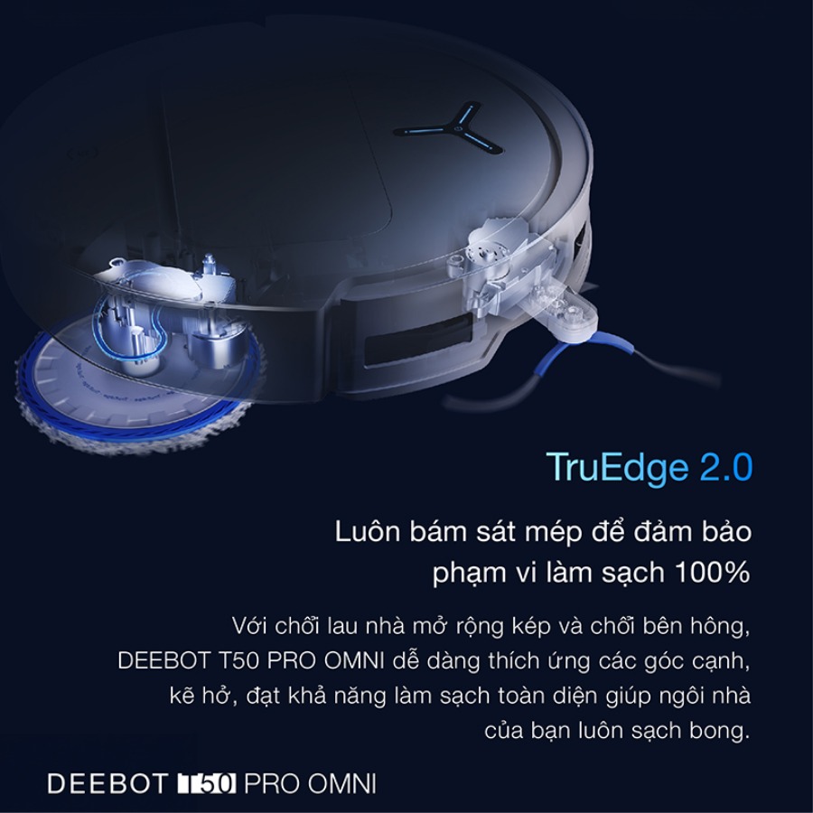 Robot hút bụi lau nhà Ecovacs DEEBOT T50 MAX PRO OMNI