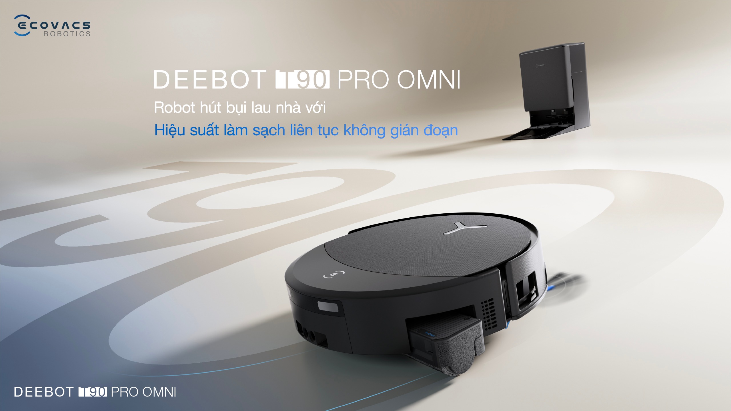 Robot hút bụi lau nhà Ecovacs DEEBOT T90 PRO OMNI