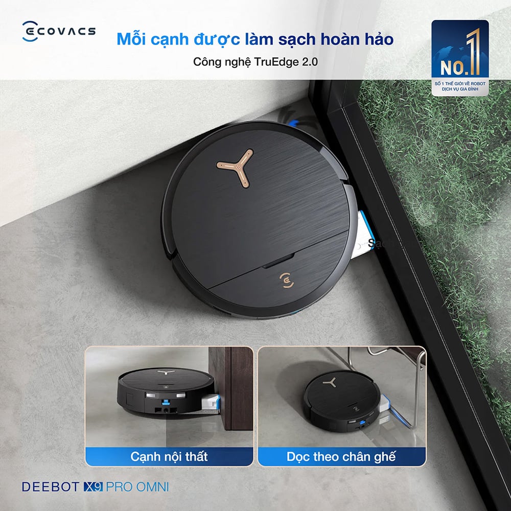 Robot hút bụi lau nhà Ecovacs Deebot X9 Pro Omni