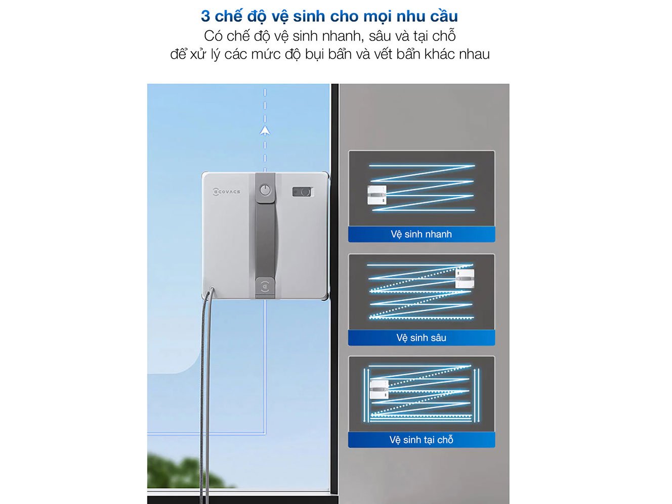 Robot lau kính Ecovacs Winbot Mini