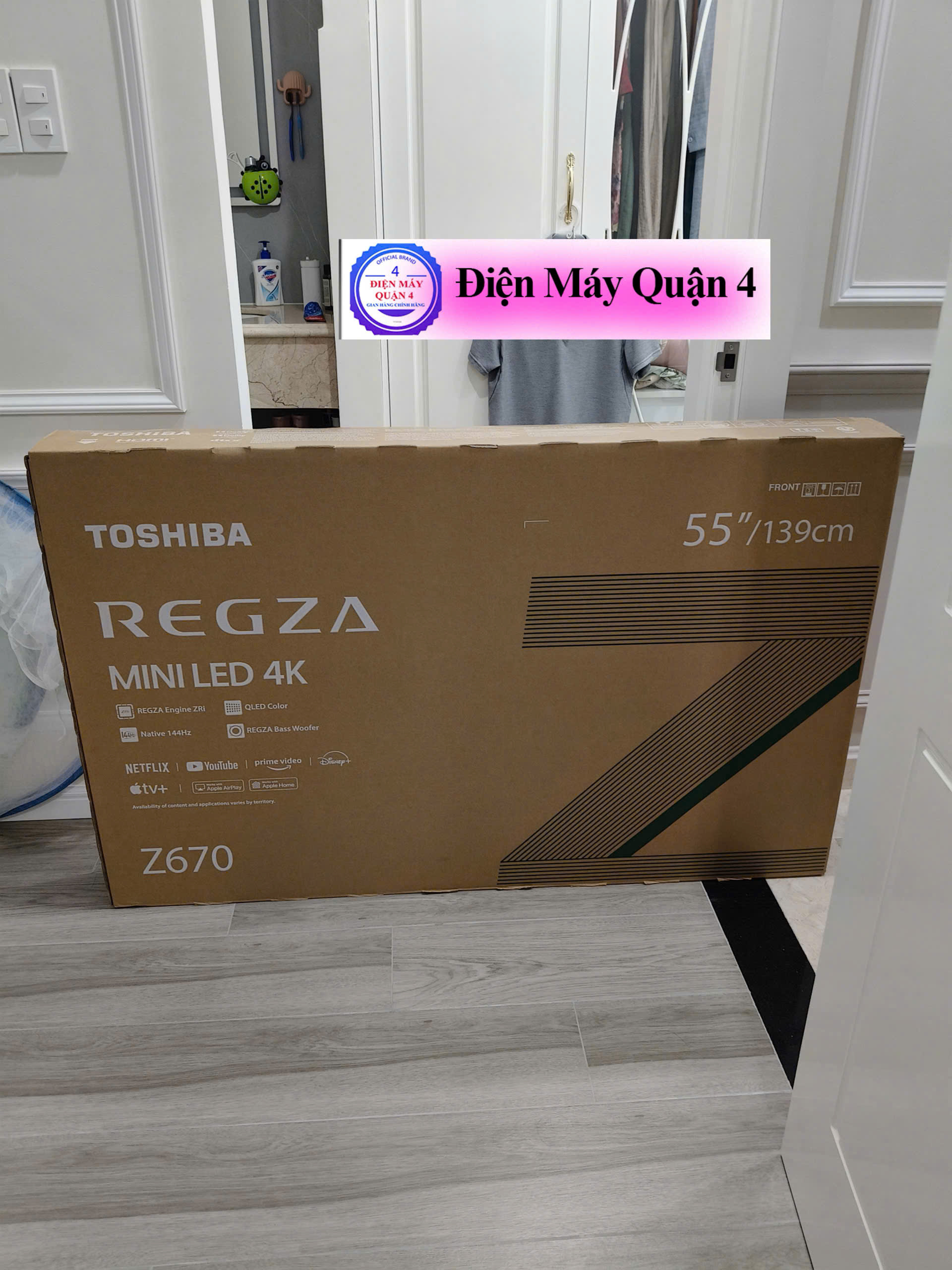 Smart Tivi Mini LED Toshiba AI 4K 55 inch 55Z670RP