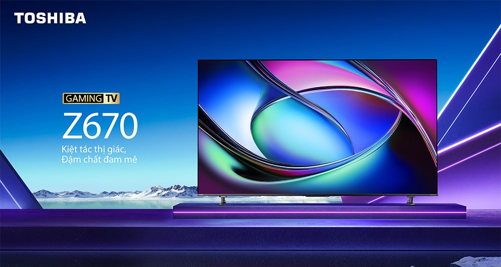 Smart Tivi Mini LED Toshiba AI 4K 65 inch 65Z670RP