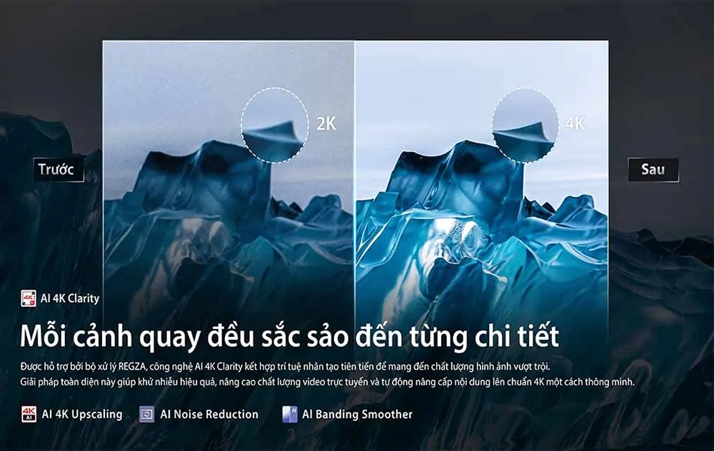 Smart Tivi QLED Toshiba AI 4K 85 inch 85M450RP