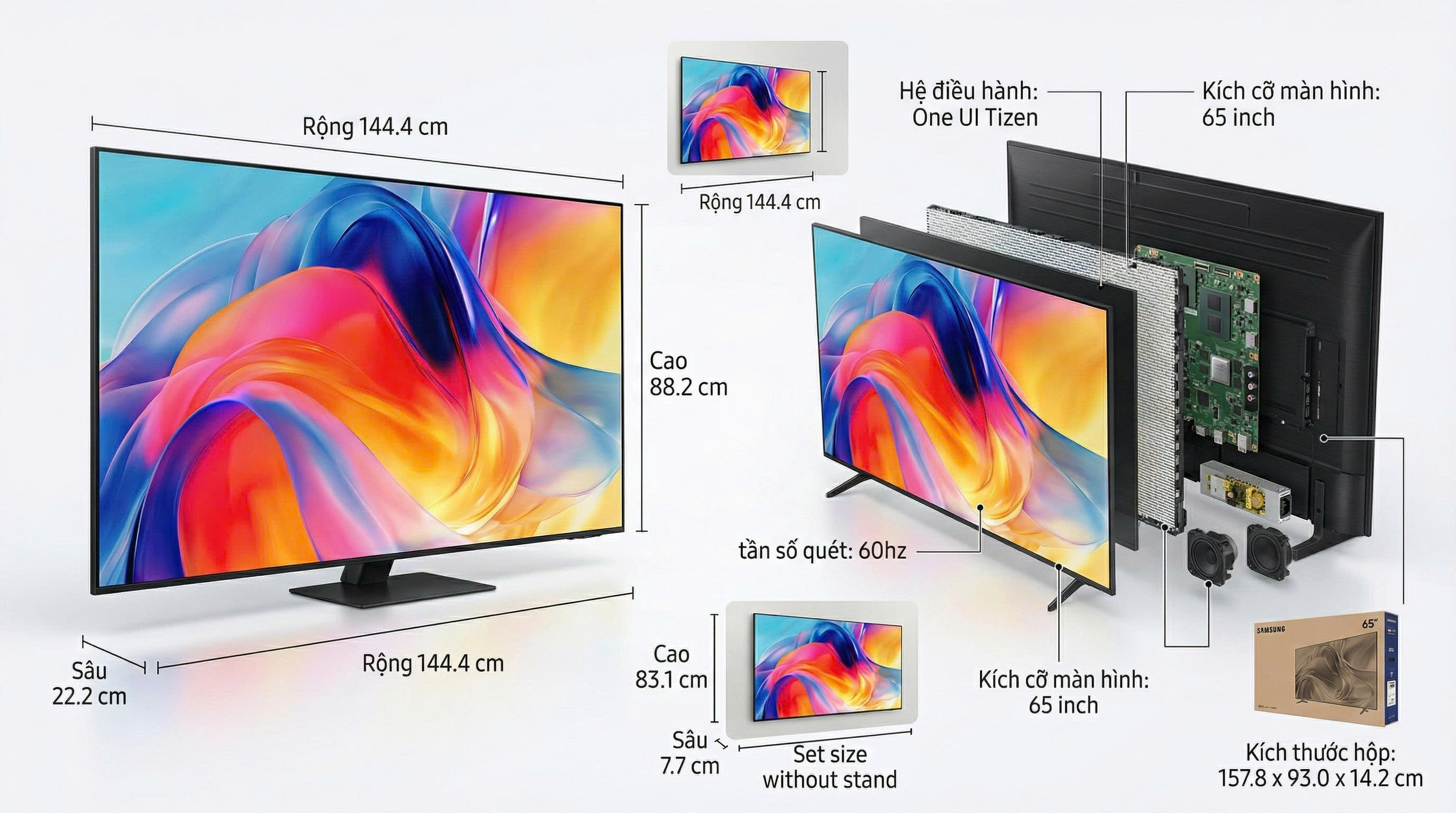 Smart Tivi UA65M77H Samsung Mini LED 4K 65 Inch