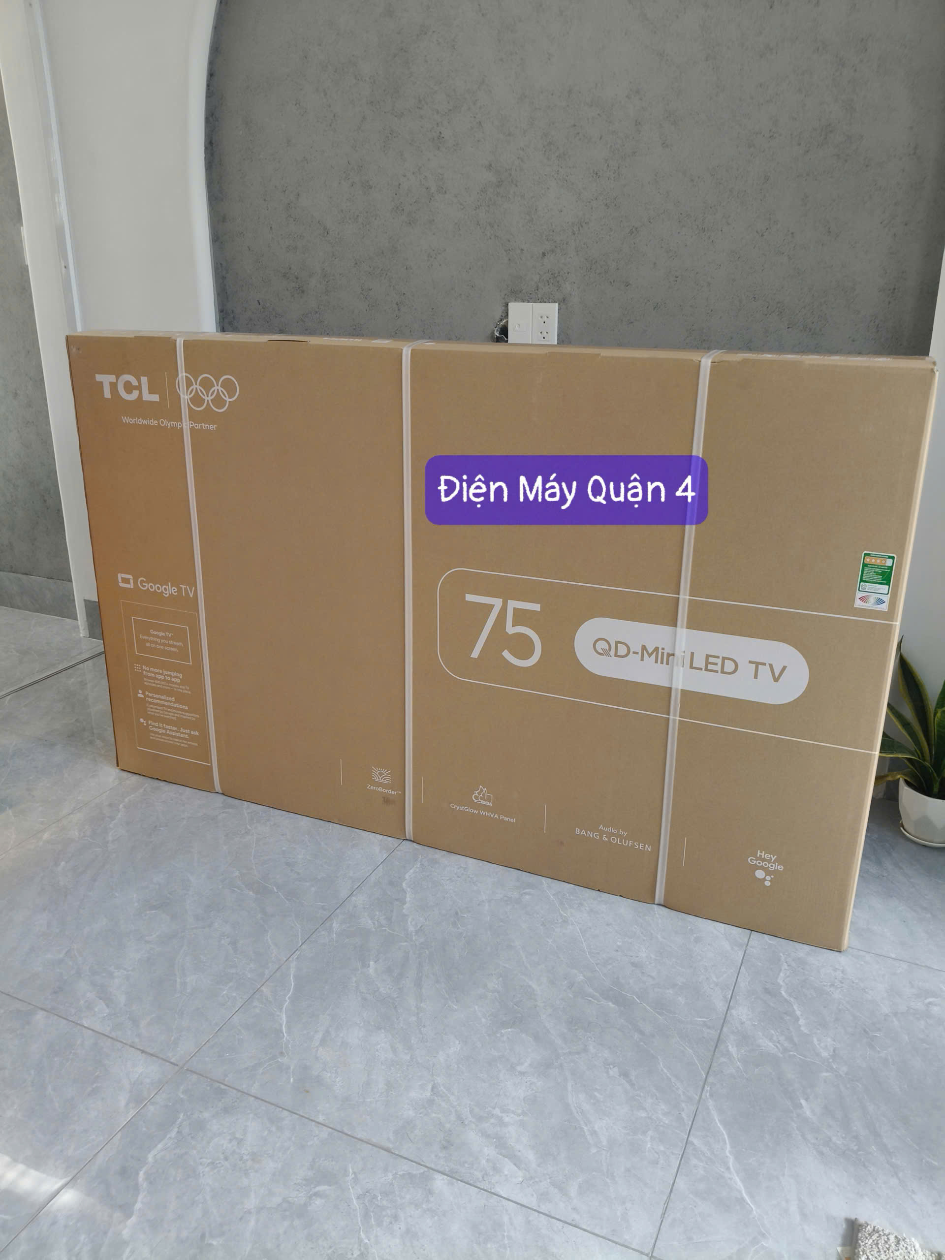 Google Tivi QD‑Mini LED TCL 75C8K 4K 75 inch