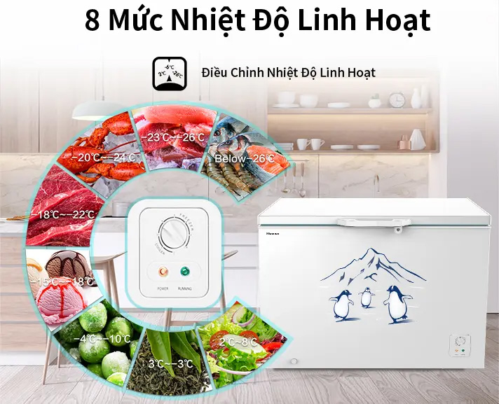 Tủ đông Hisense Inverter 420 lít FC520D4EWC1