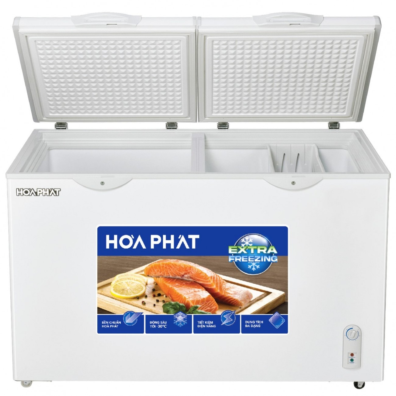 Tủ đông Hòa Phát 2 ngăn 2 cánh HPF BD6240 240L