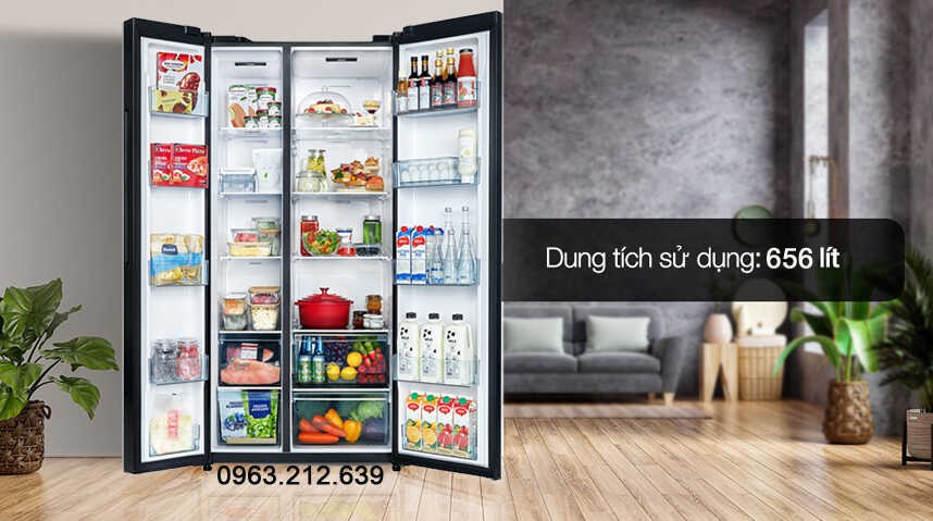 Tủ lạnh Hitachi Inverter 656 lít HRSN9713ESMGWVN