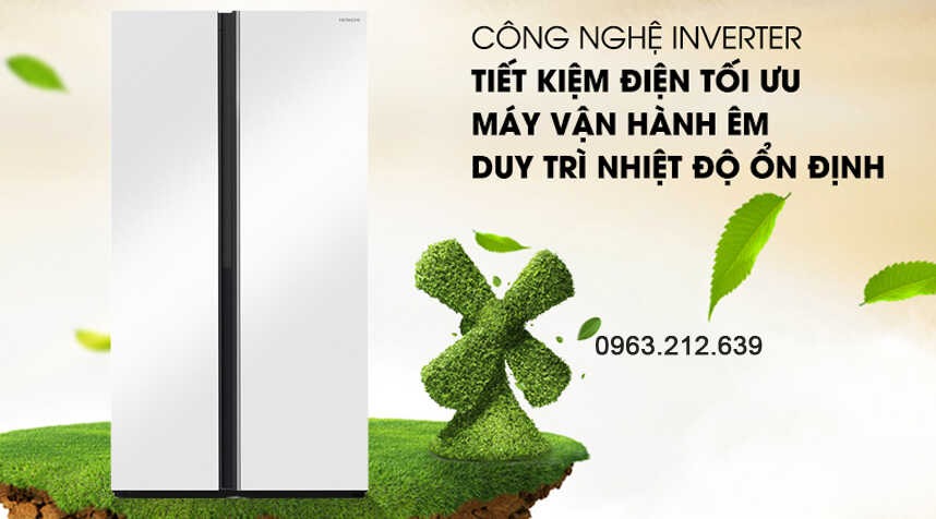 Tủ lạnh Hitachi Inverter 656 lít HRSN9713ESMGWVN