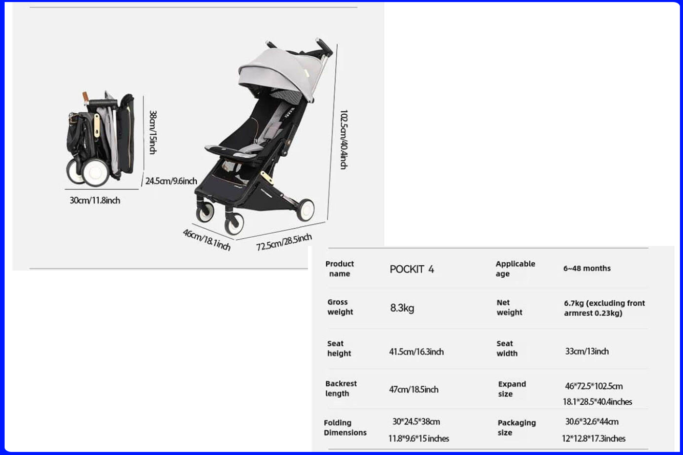 Xe đẩy gấp gọn GB POCKIT ELF