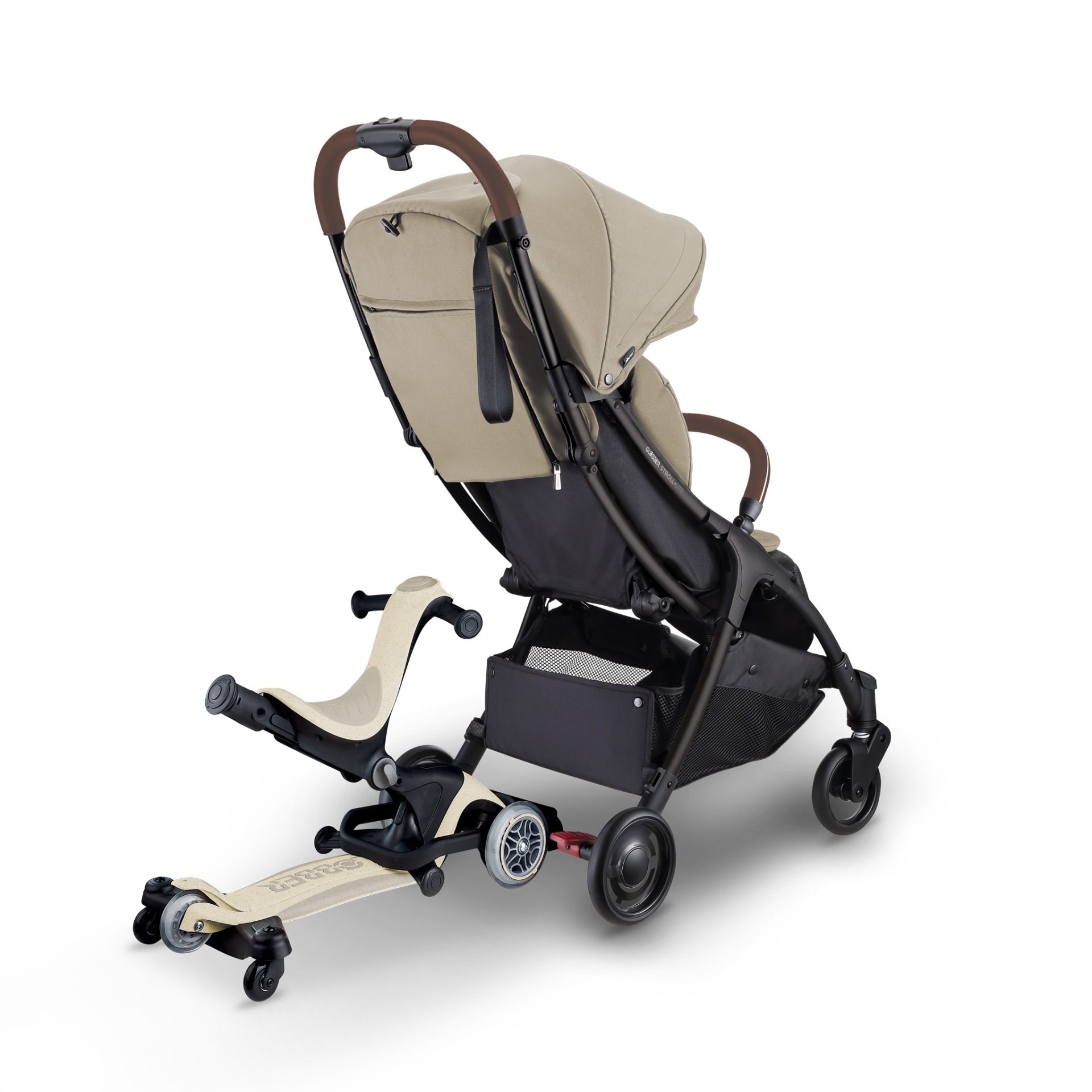 Xe đẩy gấp gọn Globber Stroll Lite, Taupe