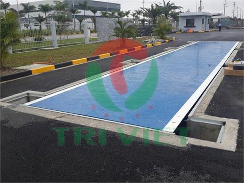 Cân xe tải kiểu chìm với thiết kế giúp tiết kiệm diện tích