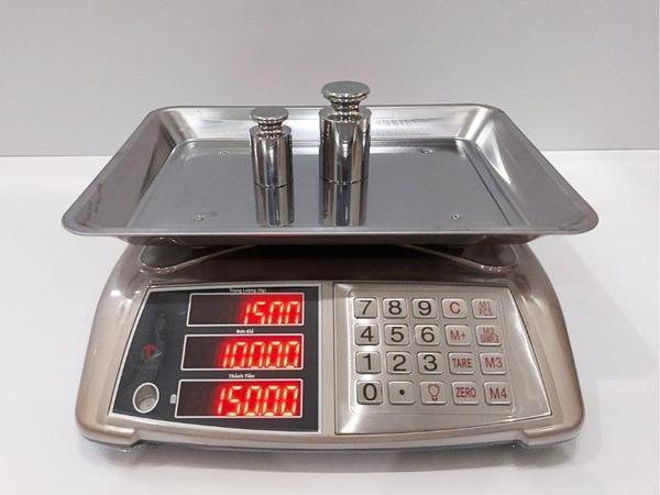 Đĩa cân làm từ thép không ghỉ của cân điện tử TV30CG