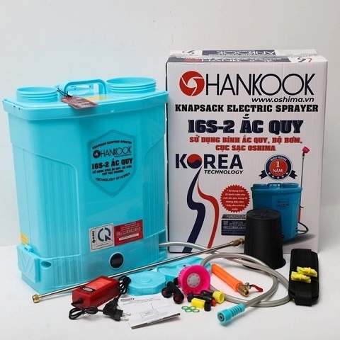 Bình Xịt Điện Ắc Quy 16L Hankook 16S