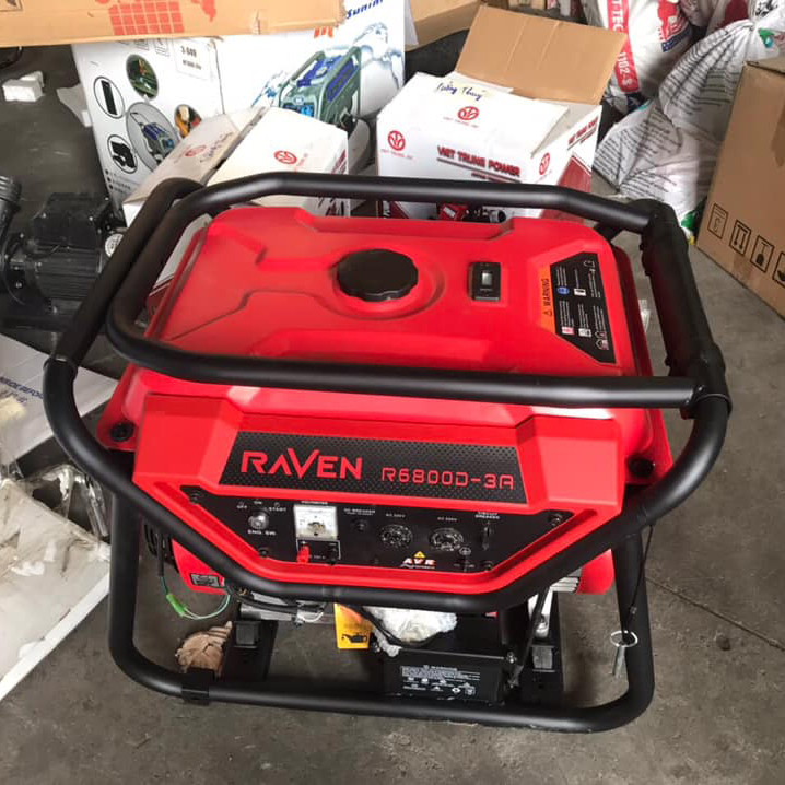 Máy Phát Điện Chạy Xăng Raven 5Kw R6800D-3A Đề 3