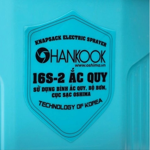 Bình Xịt Điện Ắc Quy 16L Hankook 16S