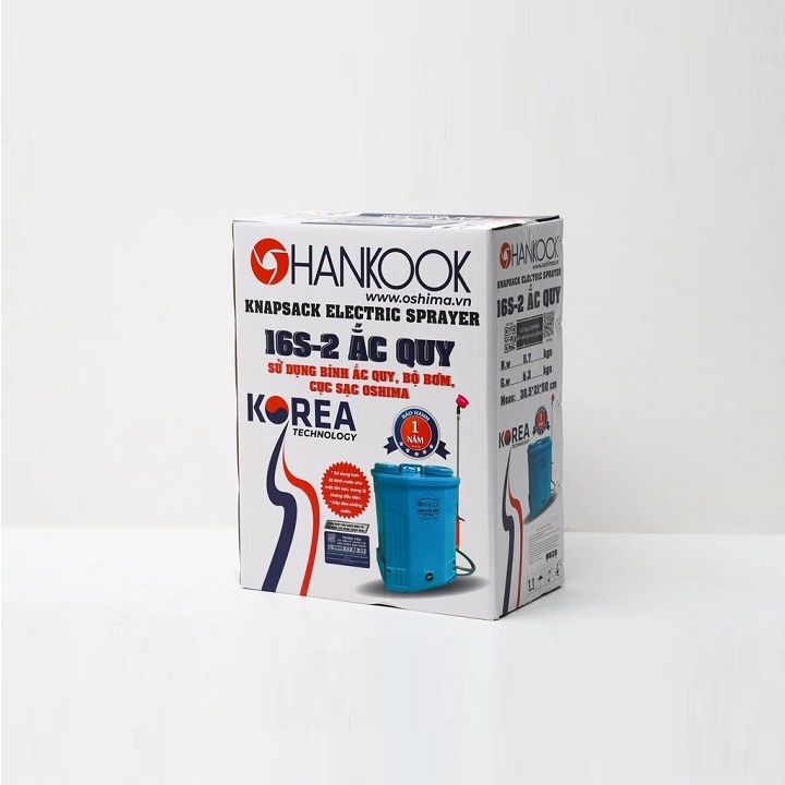 Bình Xịt Điện Ắc Quy 16L Hankook 16S