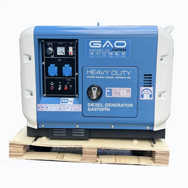 Máy Phát Điện Chạy Dầu Siêu Cách Âm GAO 7Kw GA-9700SN