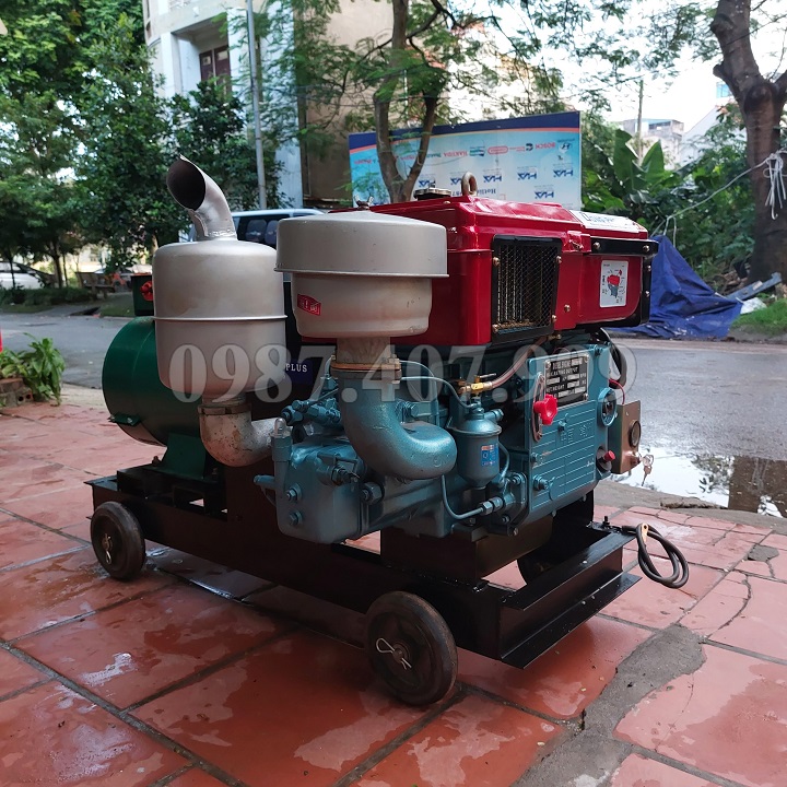 Máy Phát Điện Đầu Nổ Hoàng Anh 30HP 24KW (D30 Mát Gió, Đề)