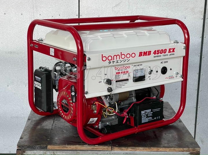 Máy Phát Điện Chạy Xăng Bamboo 3.5Kw BMB 4500EX Đề