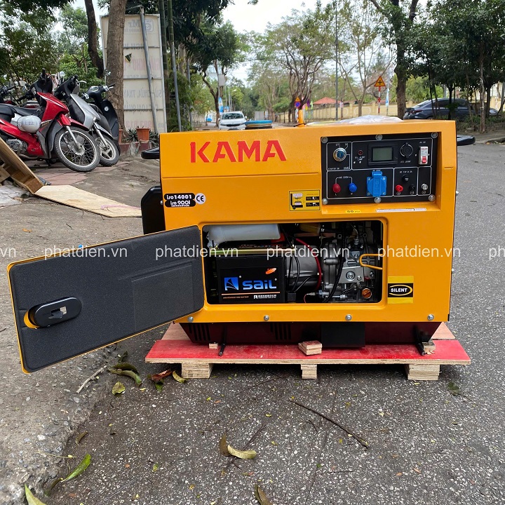 Máy Phát Điện Chạy Dầu 5Kw Kama KDE6500T