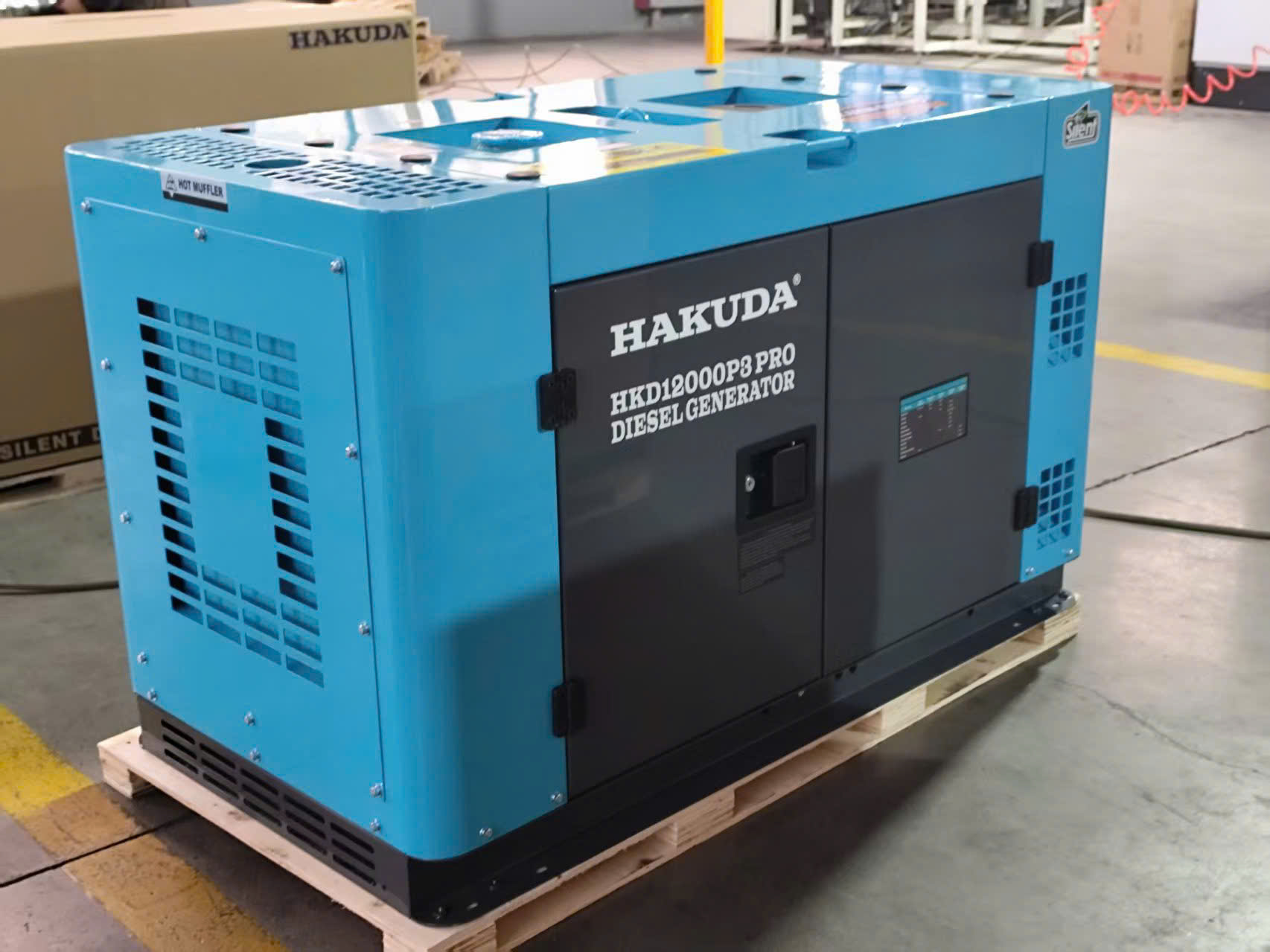 Máy Phát Điện Chạy Dầu HAKUDA 12KW HKD12000P3PRO 3 Pha Siêu Cách Âm