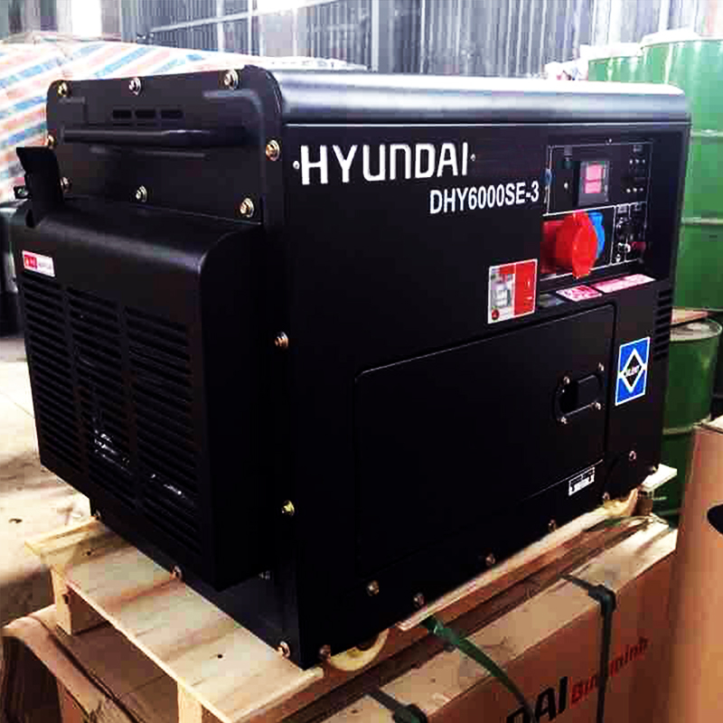 Máy Phát Điện Chạy Dầu Hyundai 7.3KVA DHY6000SE-3 3 Pha