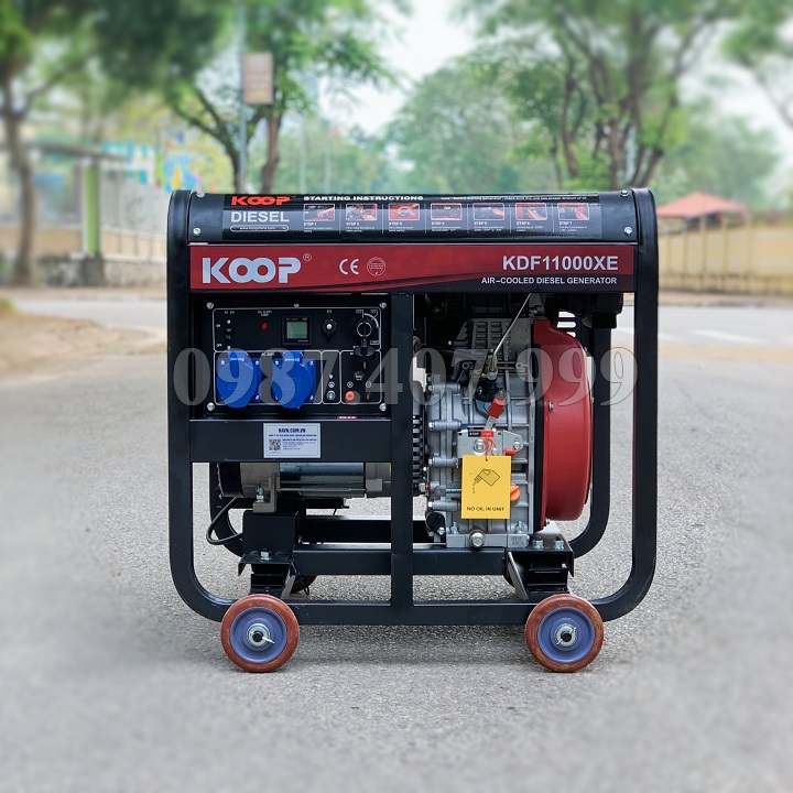 Máy Phát Điện Chạy Dầu 8KVA Koop KDF11000XE Có Đề